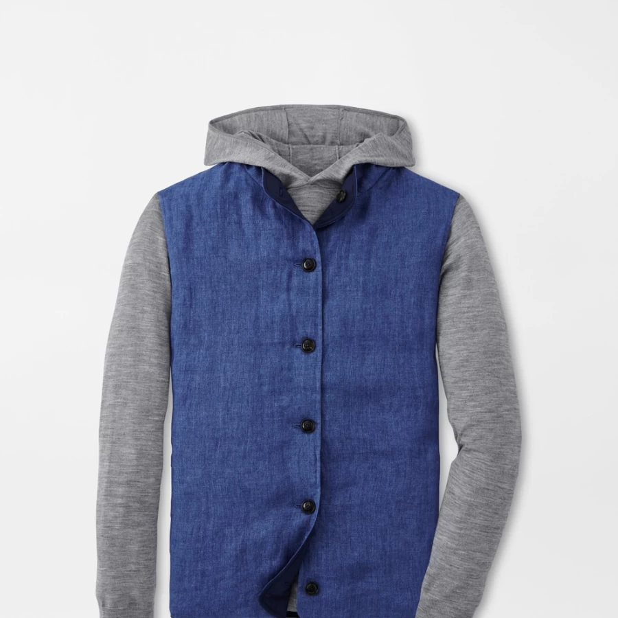Peter Millar Men's Journeyman Reversible Linen Vest for Comfort & Style