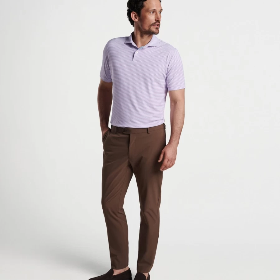 Peter Millar Men's Ambrose Performance Jersey Polo Shirt for Golf & Active Wear