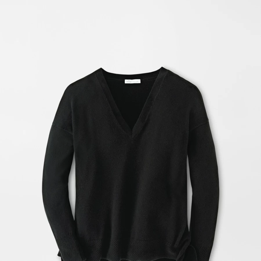 Peter Millar Women's Artisan Crafted Cashmere V-Neck Sweater | Luxurious Soft Knitwear