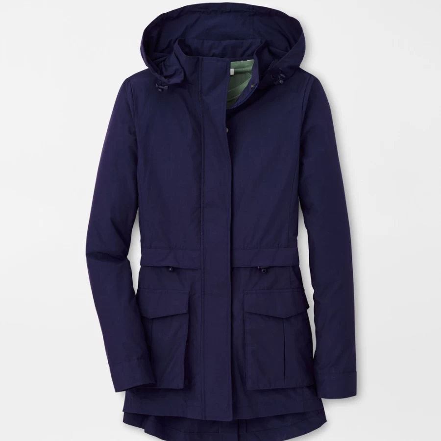 Peter Millar Women's Joan Hooded Utility Jacket – Stylish Water-Resistant Outerwear
