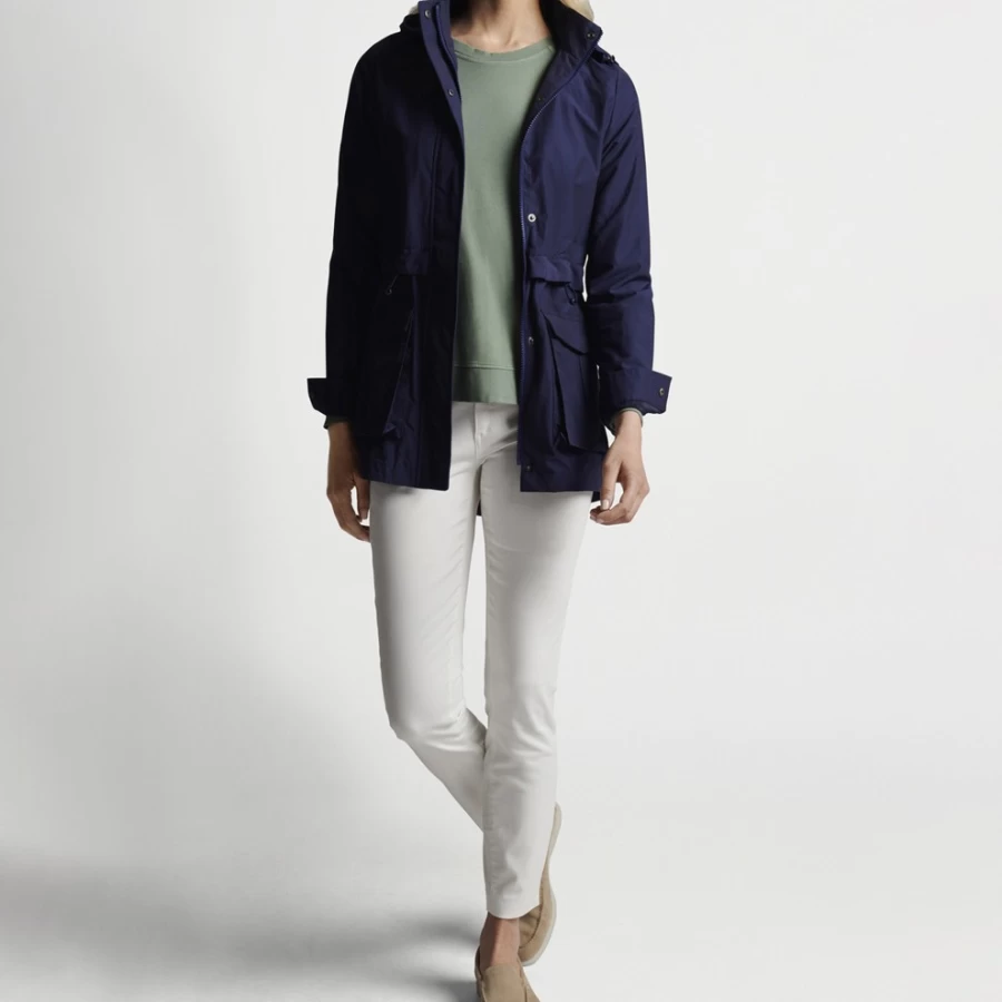 Peter Millar Women's Joan Hooded Utility Jacket – Stylish Water-Resistant Outerwear
