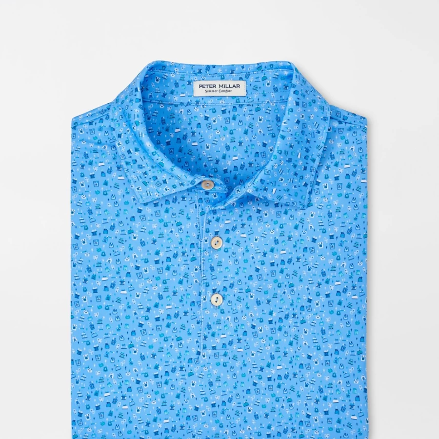 Peter Millar Women's Light Of My Life Performance Jersey Polo Shirt for Golf & Active Wear