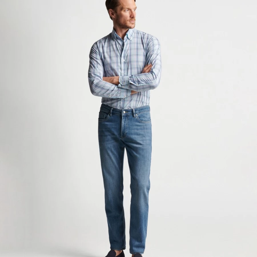 Peter Millar Men's Caspian Cotton Sport Shirt – Premium Comfort & Performance