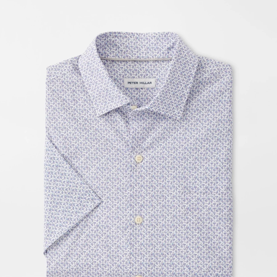 Peter Millar Men's Bitters Boulevard Cotton Stretch Sport Shirt - Comfortable Athletic Fit