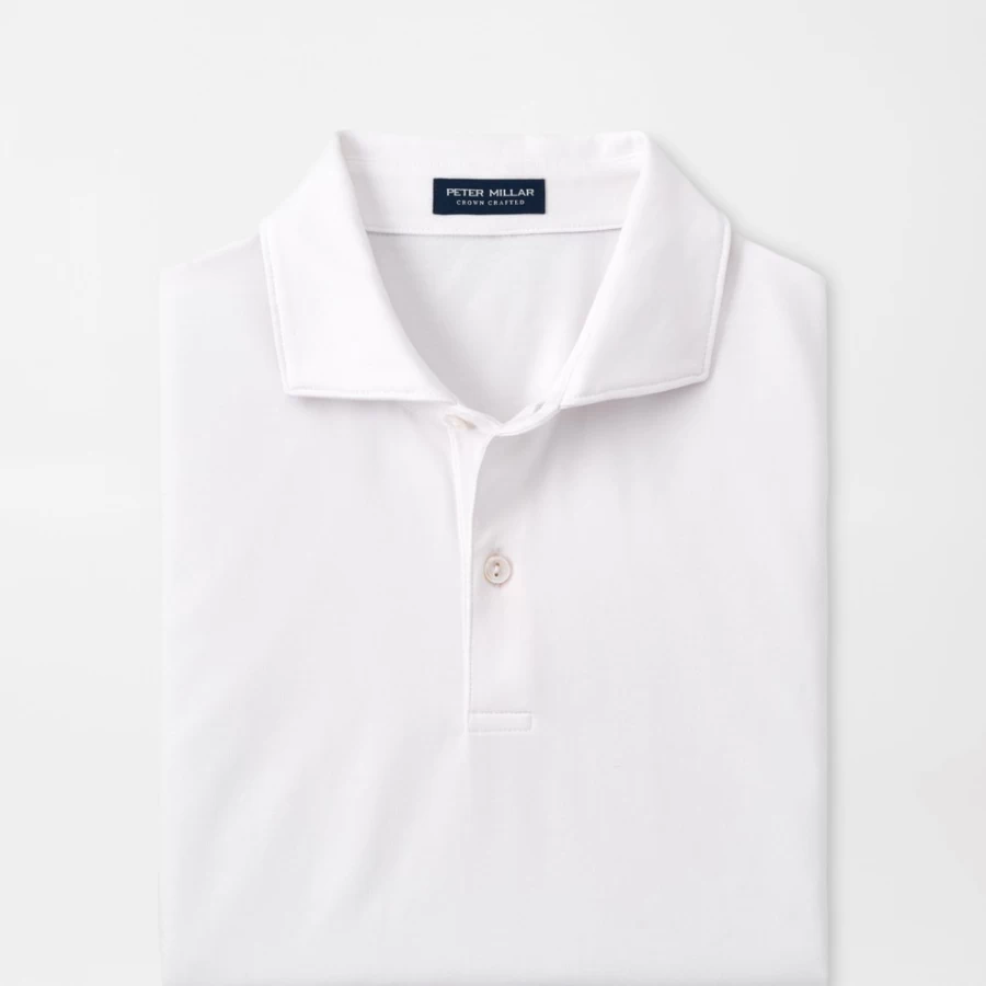 Peter Millar Men's Albatross Cotton-Blend Performance Polo Shirt