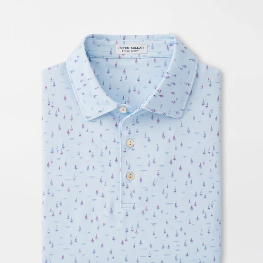 Women's Peter Millar Sailing Performance Polo Shirt for Active Lifestyle