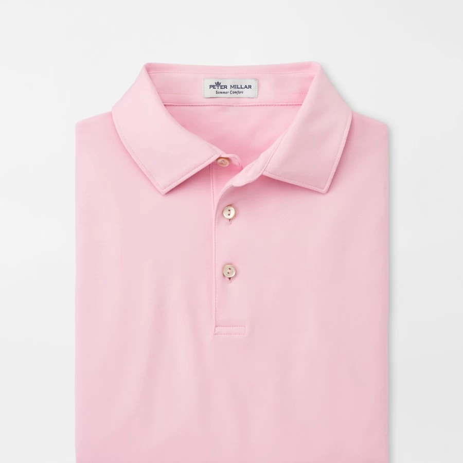 Peter Millar Women's Solid Performance Jersey Polo with Sean Self Collar