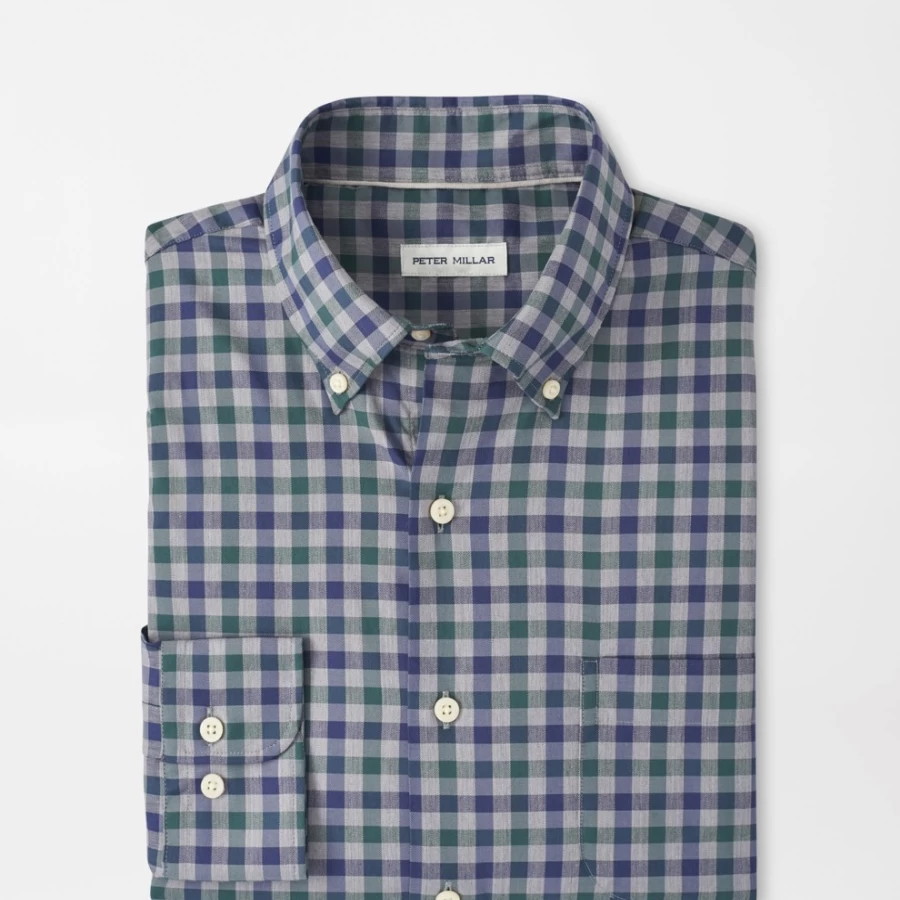 Peter Millar Men's Becket Cotton-Stretch Sport Shirt for Comfort & Performance