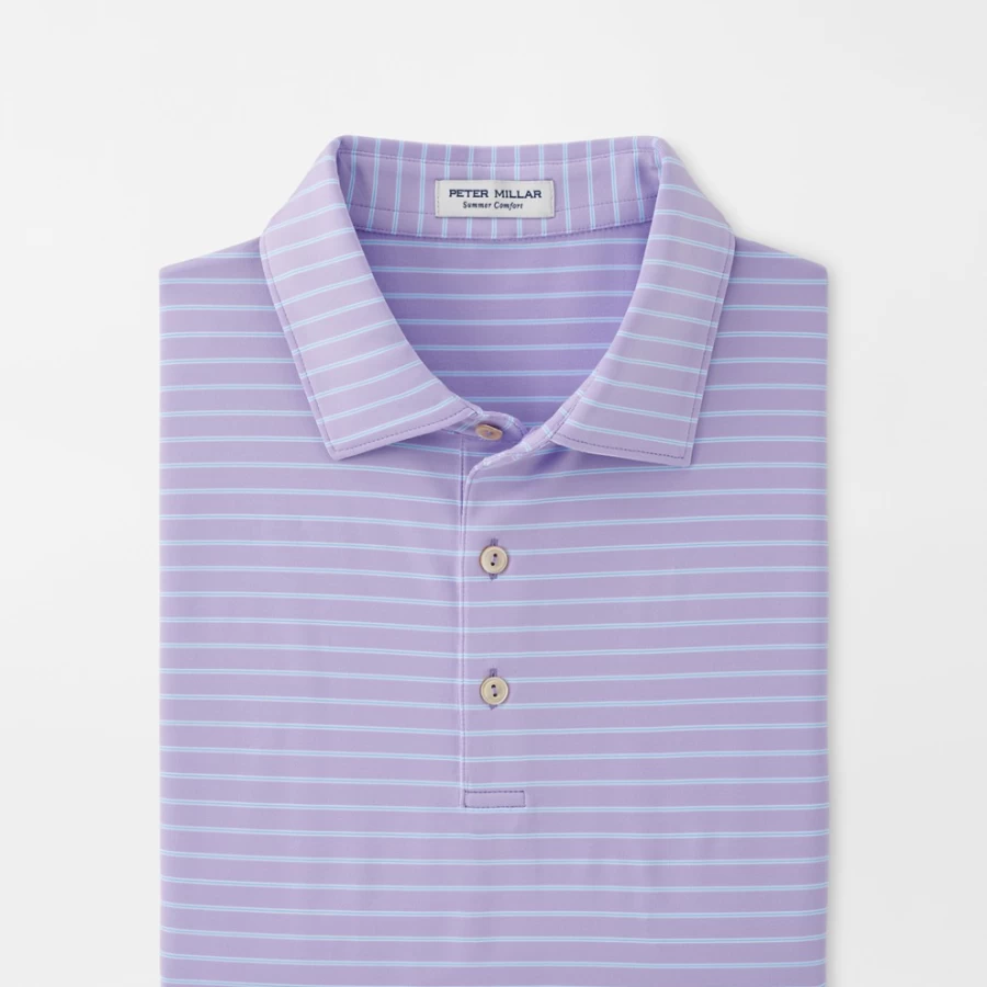 Peter Millar Men's Drum Performance Jersey Polo Shirt for Golf & Casual Wear