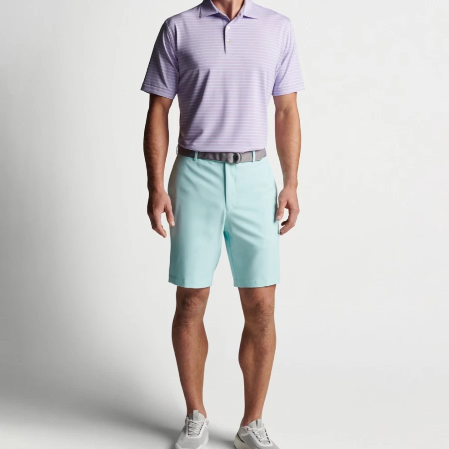 Peter Millar Men's Drum Performance Jersey Polo Shirt for Golf & Casual Wear